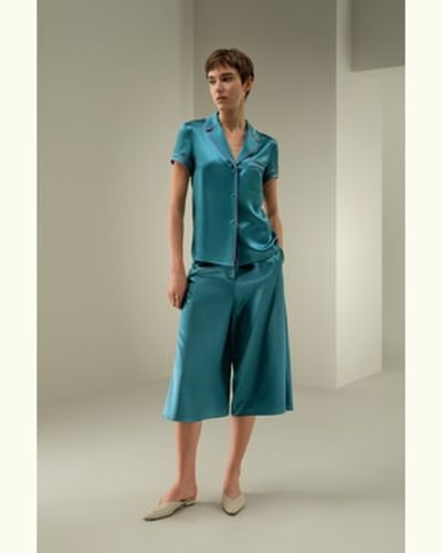 LILYSILK Chemisier Chic En Soie Coupe Flatteuse Soie De Mûrier De Haute Qualité Confortable Brillant Lisse Doux Xs - LILYSILK - Modalova