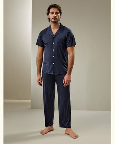 LILYSILK Pyjama En Soie Hemme Revers Cranté Classique, Coupe Régulière 100% Soie Un Toucher Incroyablement Doux Et Confortable XL - LILYSILK - Modalova