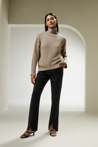 Pull en cachemire avec coupe décontractée à col roulé - LILYSILK - Modalova