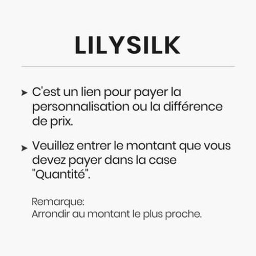 Product Customization Fee Link - LILYSILK - Modalova
