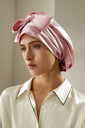 LILYSILK Bonnet Soie Rosy Pink | Anti-Frisottis, Doux & Ajustable | Taille Unique - LILYSILK - Modalova