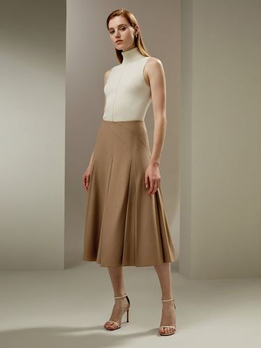 LILYSILK Jupe Midi Plissée Laine Mérinos 44 - Douce & Élégante - LILYSILK - Modalova