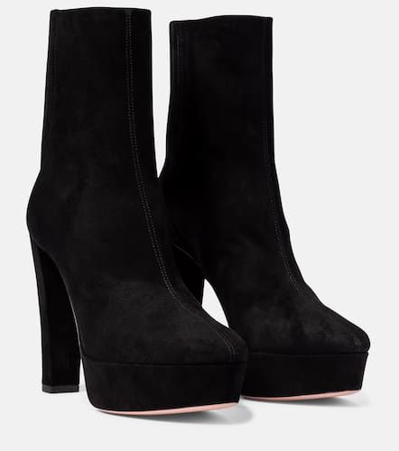 Bottines Saint Honore 120 à plateau en daim - Aquazzura - Modalova