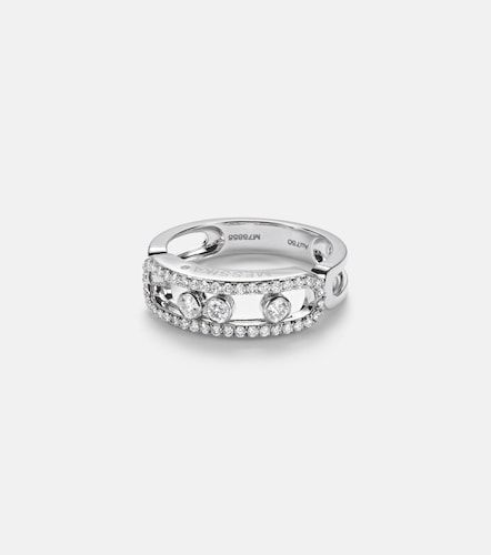 Bague Move Classique en or blanc 18 ct et diamants - Messika - Modalova