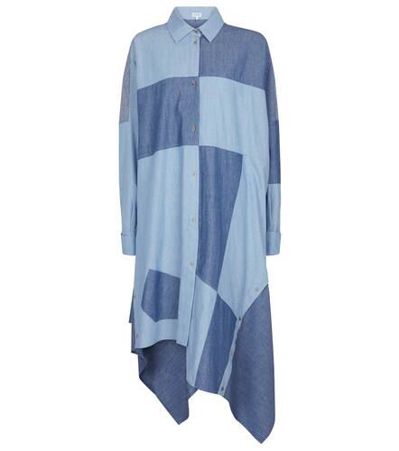 Robe chemise en patchwork de coton - Loewe - Modalova
