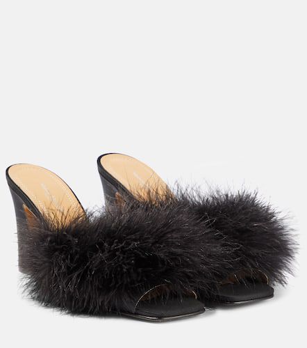 Maison Margiela Mules à plumes - Maison Margiela - Modalova