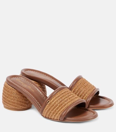 Mules Marbella en raphia - Gianvito Rossi - Modalova