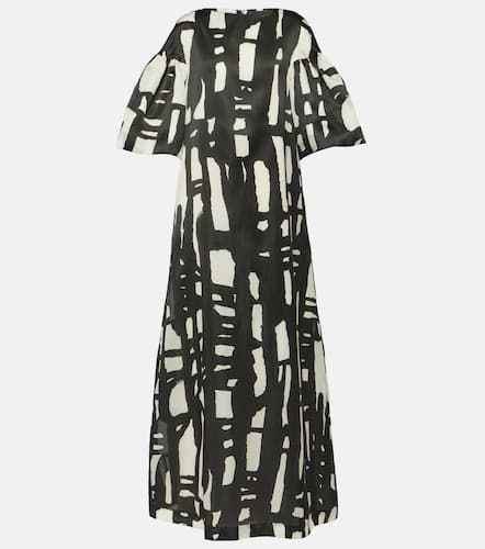 Robe longue imprimée en soie - Max Mara - Modalova