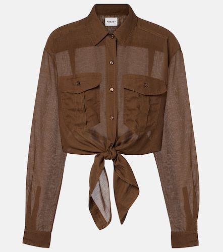 Chemise Nath raccourcie en coton mélangé - Marant Etoile - Modalova