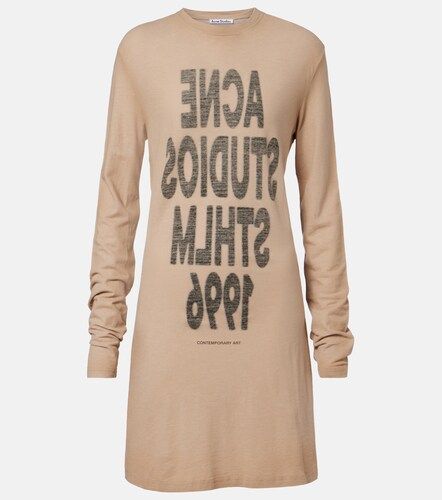 Acne Studios Robe en coton à logo - Acne Studios - Modalova
