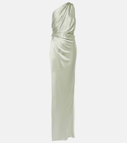 Robe longue asymétrique en satin de soie - The Sei - Modalova