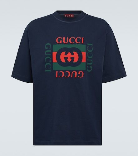 T-shirt en jersey de coton à logo - Gucci - Modalova