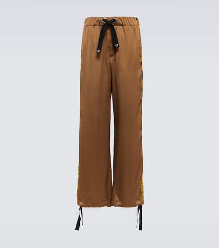 Versace Pantalon en satin - Versace - Modalova