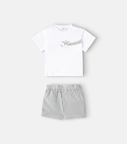 Bébé – Ensemble t-shirt et short rayé en coton - Il Gufo - Modalova