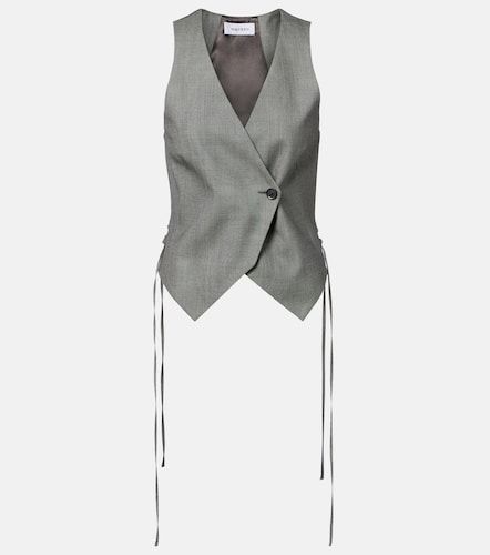 McQueen Gilet asymétrique en laine - McQueen - Modalova