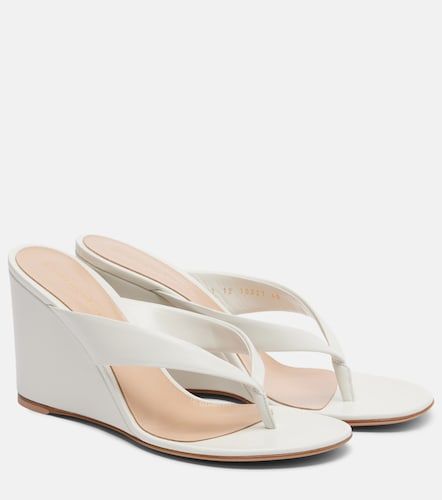 Sandales compensées en cuir - Gianvito Rossi - Modalova