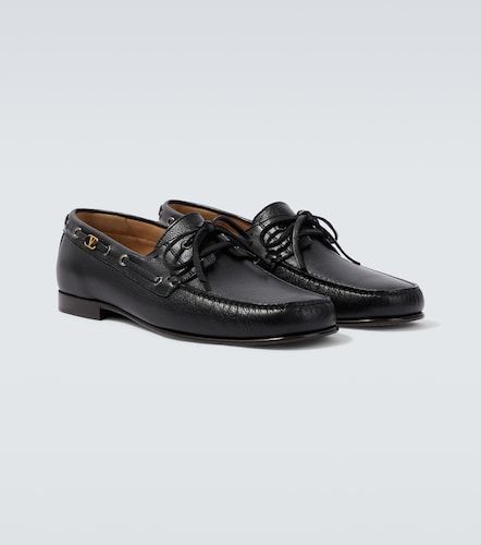 Chaussures bateau Palm Avenue VLogo en cuir - Valentino Garavani - Modalova