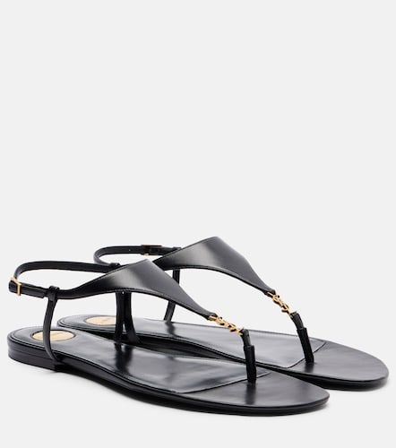 Sandales Cassandre en cuir - Saint Laurent - Modalova