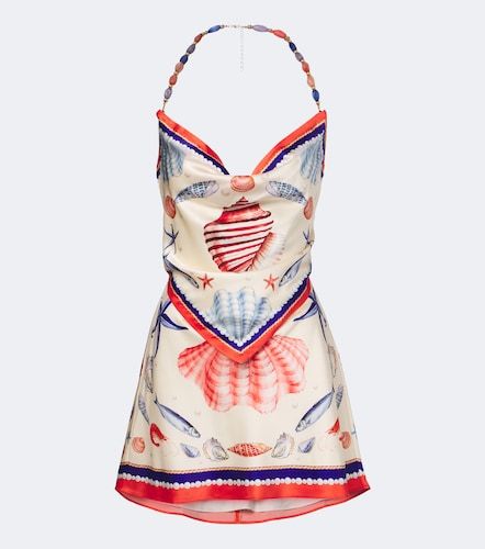 Retrofête Robe Creta en soie mélangée à imprimés - Retrofete - Modalova