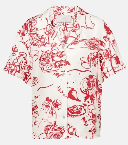 Chemise Pragua imprimée en soie - Asceno - Modalova