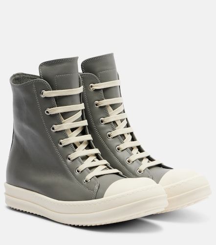 Baskets montantes en cuir - Rick Owens - Modalova