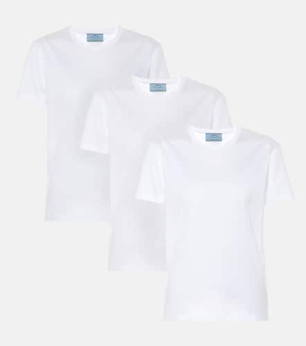 Lot de 3 t-shirts en coton - Prada - Modalova