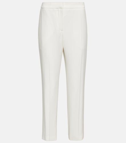 Pantalon slim à taille mi-haute en crêpe - McQueen - Modalova