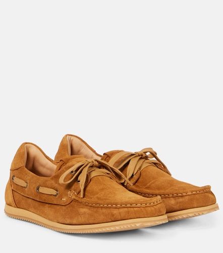 Chaussures bateau Batto en daim façon croco - Jacquemus - Modalova