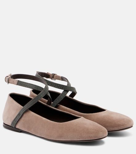 Ballerines Monili en daim - Brunello Cucinelli - Modalova