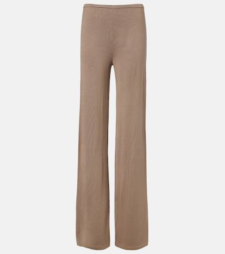 Pantalon droit Esme en soie mélangée - Aya Muse - Modalova