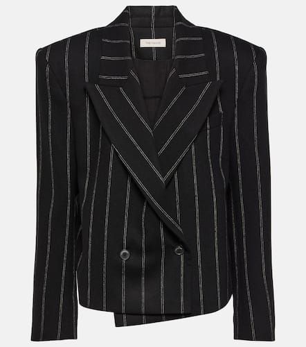 Blazer Bert rayé en laine - The Mannei - Modalova