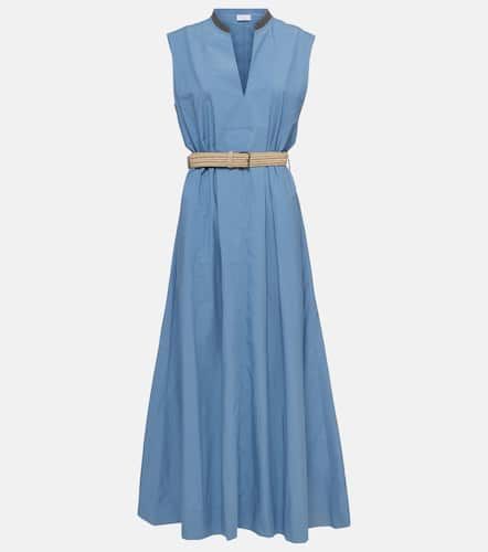Robe longue en coton  ornements - Brunello Cucinelli - Modalova