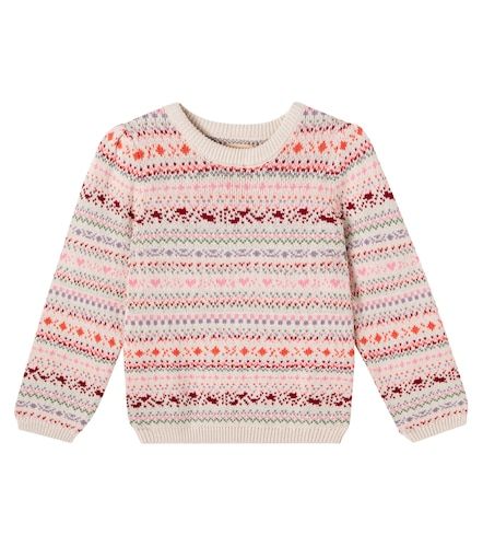 Pull Olga en jacquard de coton - Wheat - Modalova