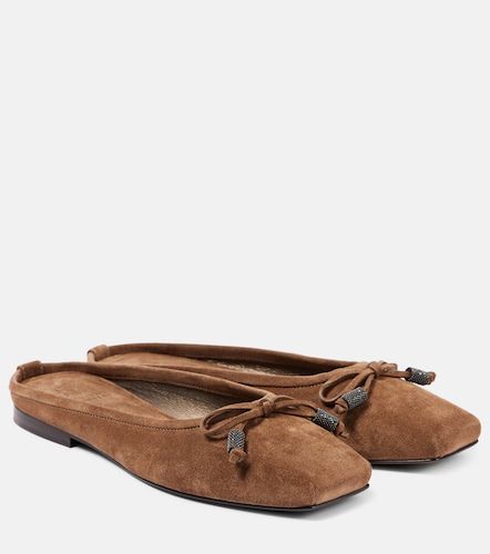 Mules Monili en daim - Brunello Cucinelli - Modalova