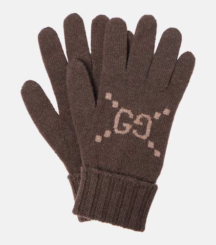 Gants GG en jacquard de cachemire - Gucci - Modalova