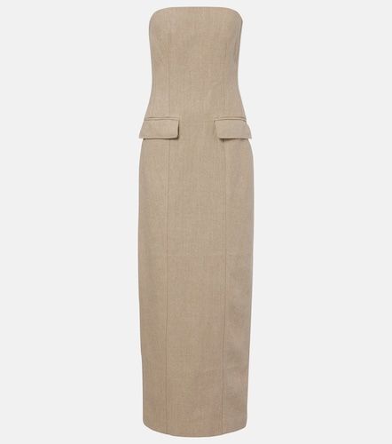Toteme Robe bustier en lin - Toteme - Modalova