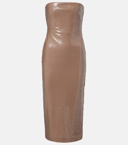 Robe midi bustier à sequins - Alex Perry - Modalova