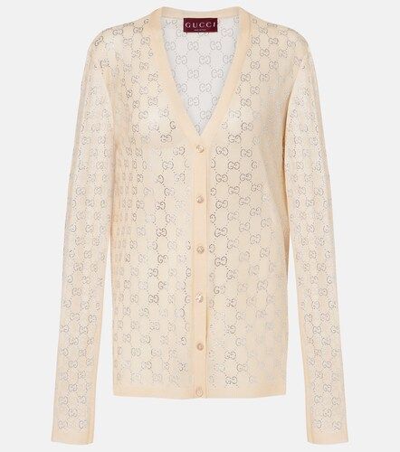 Cardigan GG en soie à ornements - Gucci - Modalova