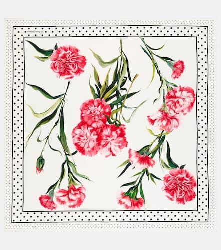 Foulard en soie à fleurs - Dolce&Gabbana - Modalova