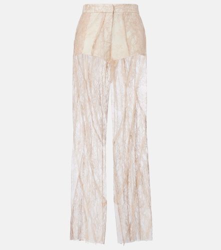 Pantalon ample en satin à dentelle - Blumarine - Modalova