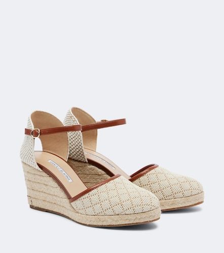 Espadrilles compensées Espadrahi à effet raphia - Manolo Blahnik - Modalova