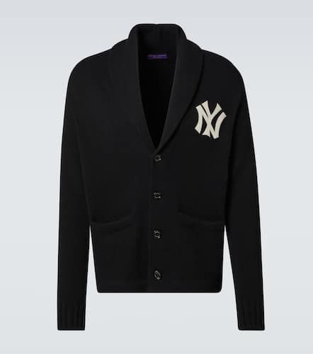 Cardigan Yankees™ en cachemire et cuir - Ralph Lauren Purple Label - Modalova