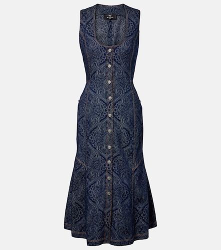 Etro Robe midi imprimée en jean - Etro - Modalova