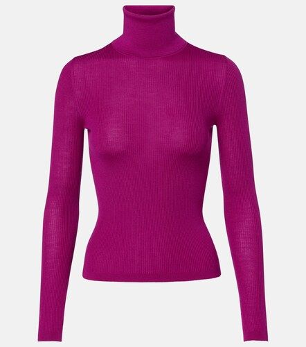 Top à col roulé en laine, cachemire et soie - Saint Laurent - Modalova