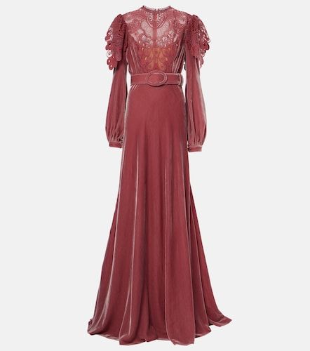 Robe longue Ashley en dentelle - Costarellos - Modalova