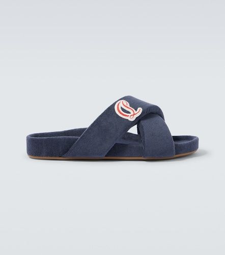 Mules Bizzu brodées à logo - Christian Louboutin - Modalova