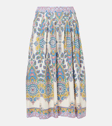 Jupe midi en coton à motif cachemire - Etro - Modalova