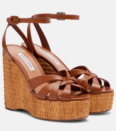 Sandales compensées Copacabana en cuir - Aquazzura - Modalova
