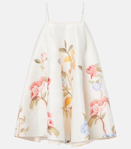 Robe Caitlin en lin mélangé à fleurs - Leo Lin - Modalova