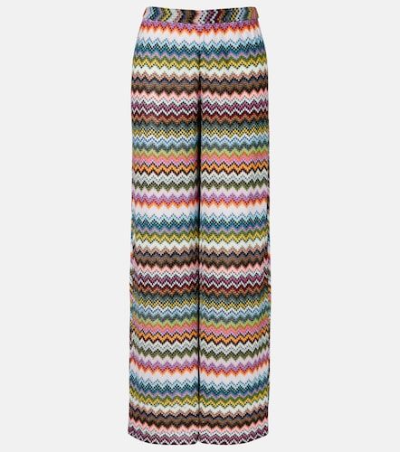 Pantalon palazzo Zigzag en lamé - Missoni - Modalova